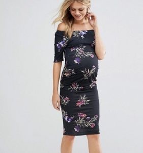 ASOS floral maternity dress
